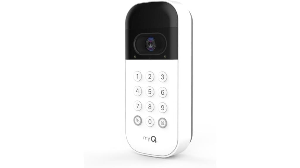 garage door keypad camera