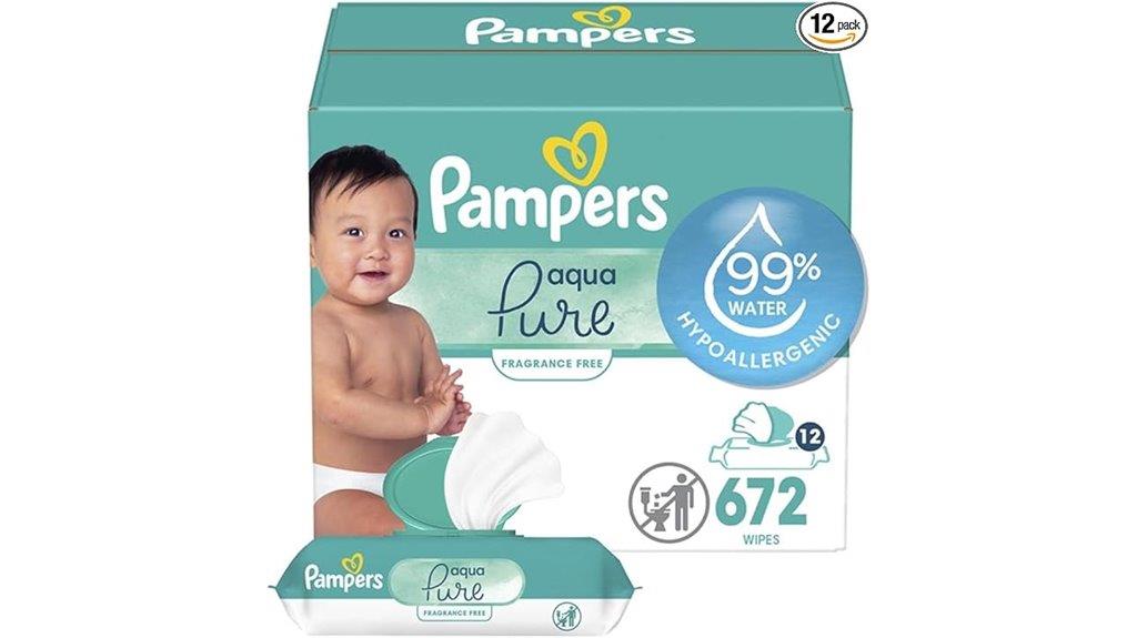 gentle aqua pure wipes