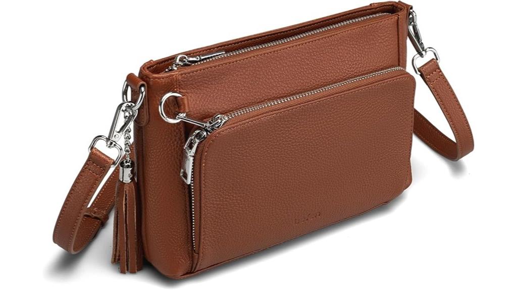 genuine leather crossbody bag