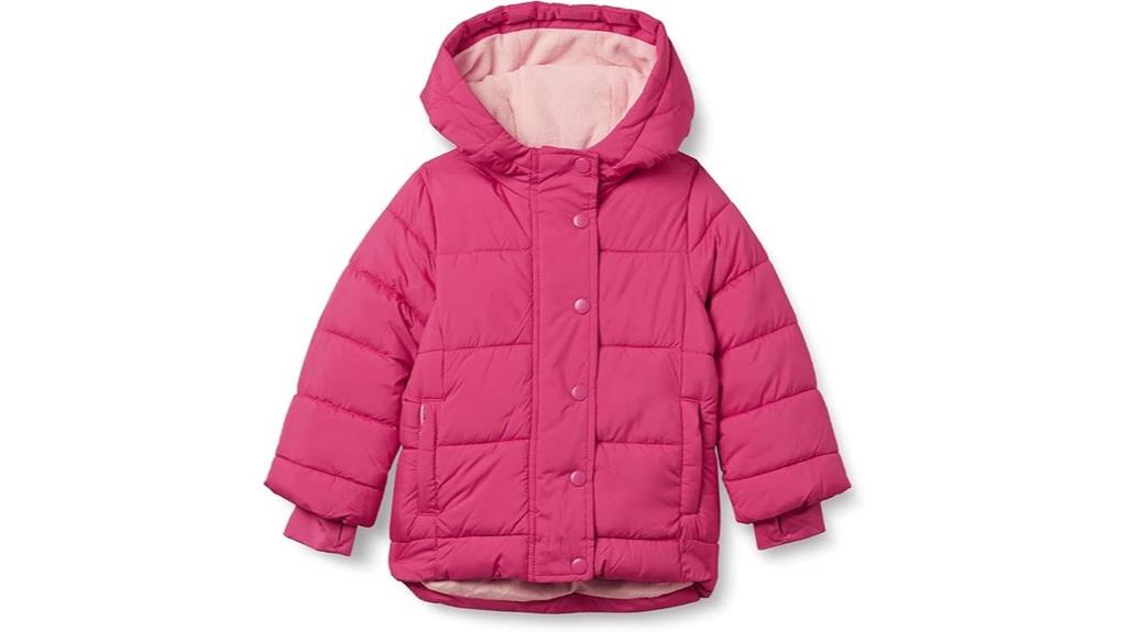 girls toddler hooded puffer