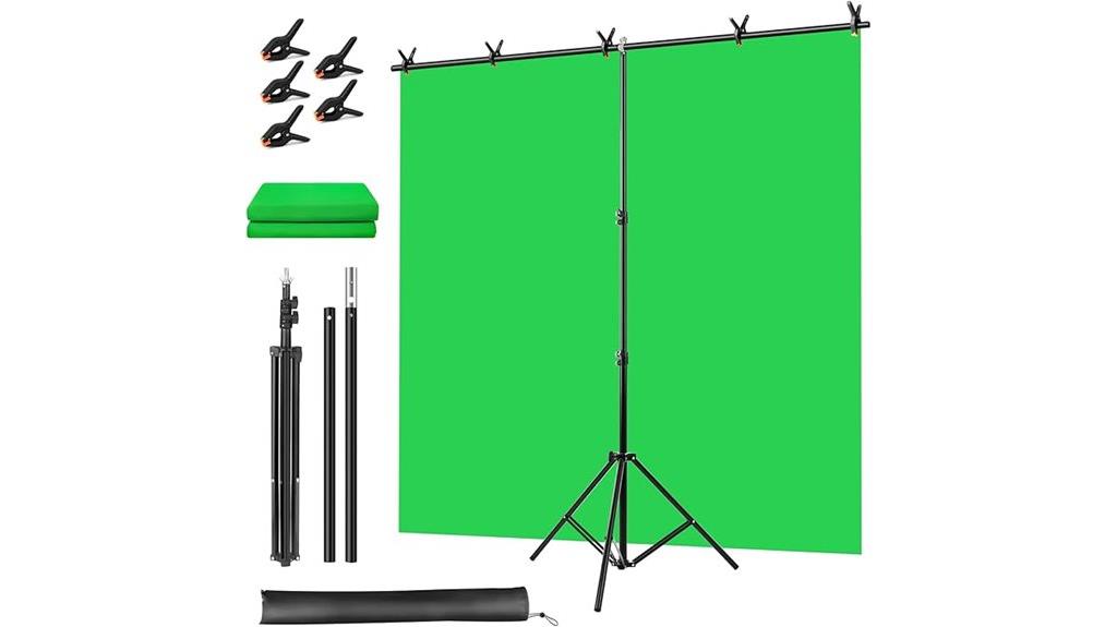 green screen with stand