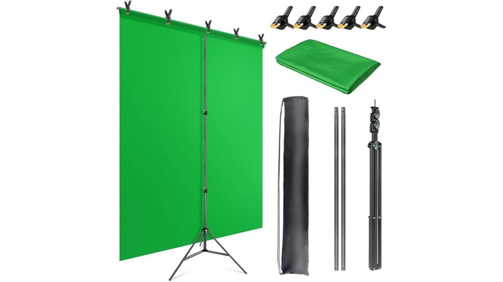 green screen with stand
