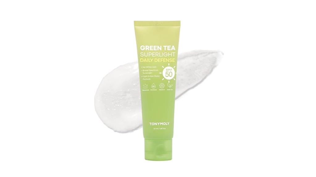 green tea spf 50 sunscreen