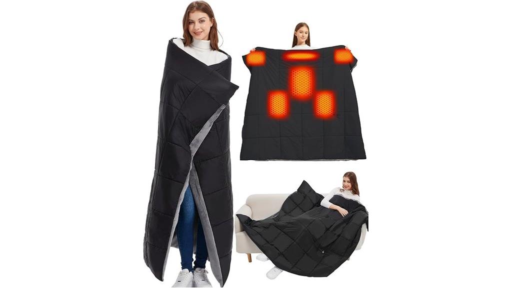 heated blanket with battery