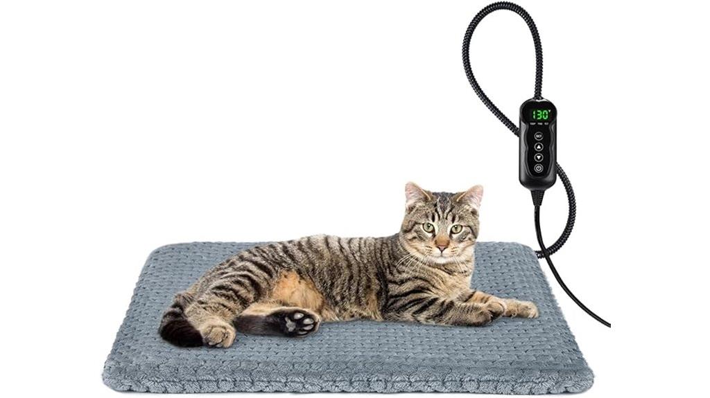 heated cat bed with adjustable temperature