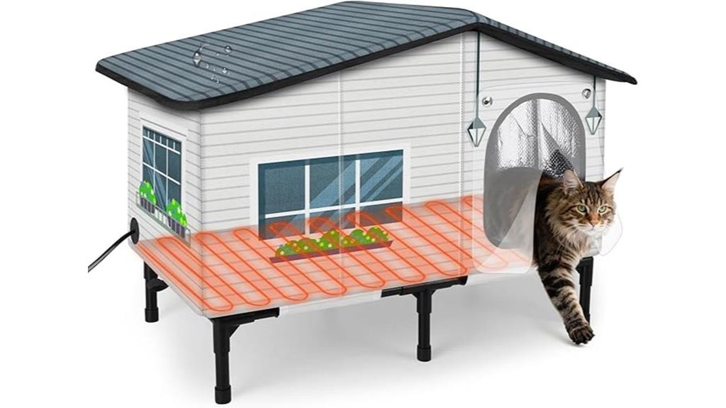 heated waterproof cat shelter