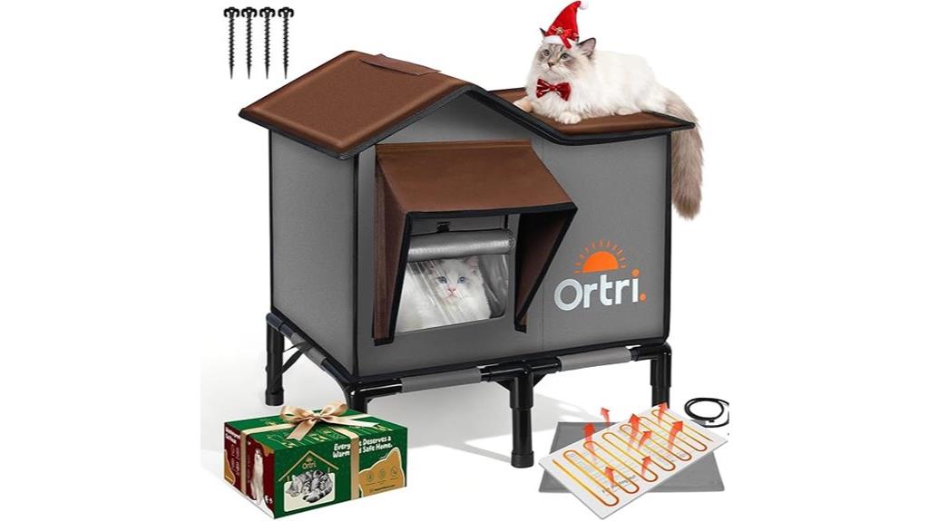 heated weatherproof cat shelter
