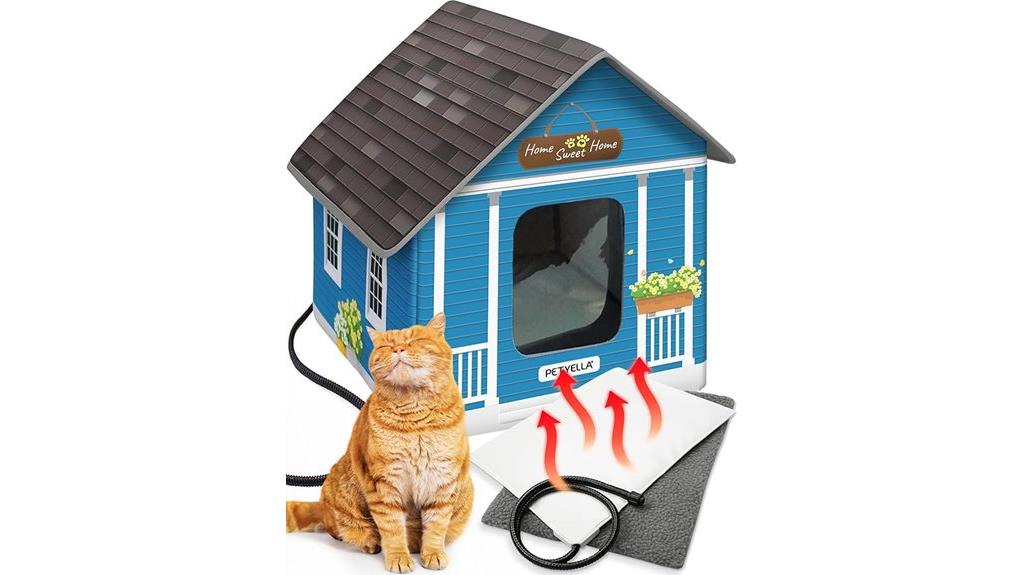 heated winter cat house