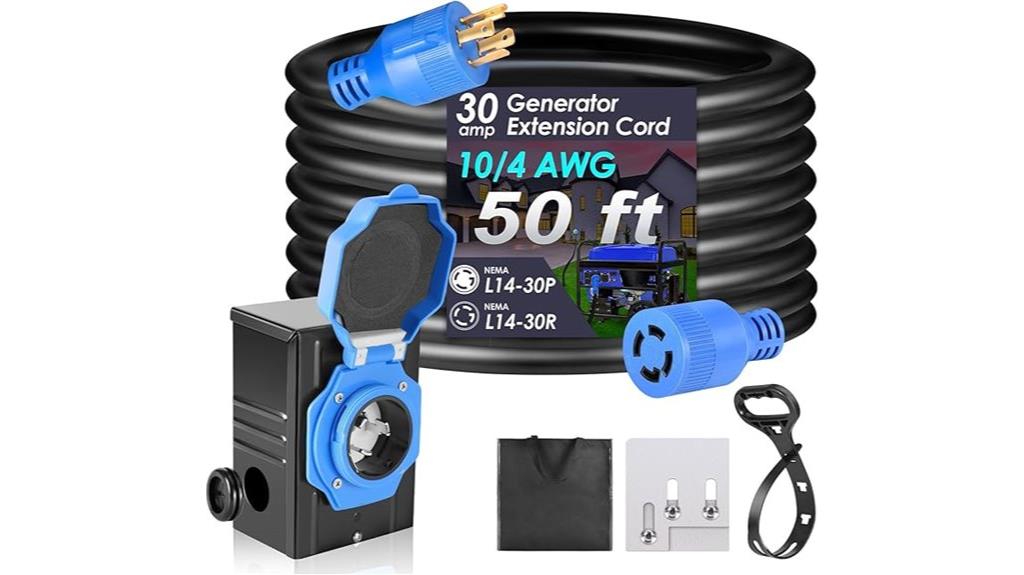 heavy duty generator extension cord
