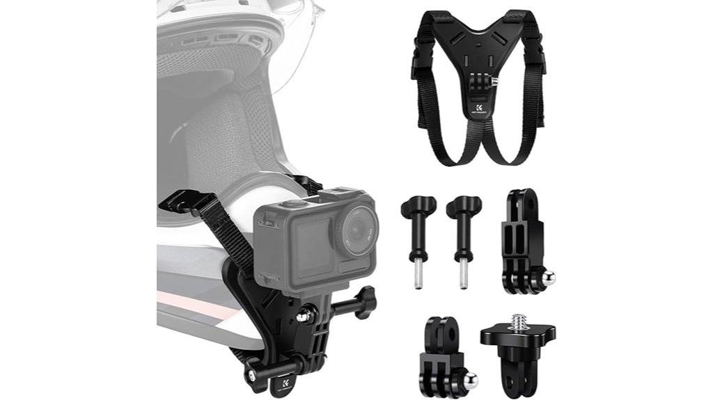helmet mount for action cameras