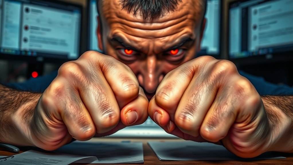 hidden simmering internal anger