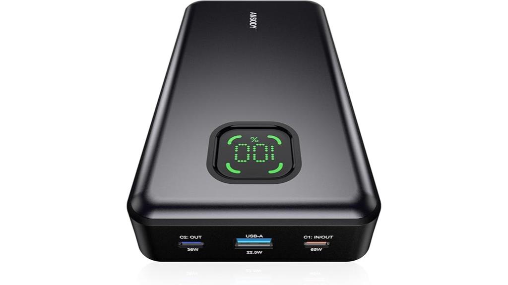 high capacity 65w power bank