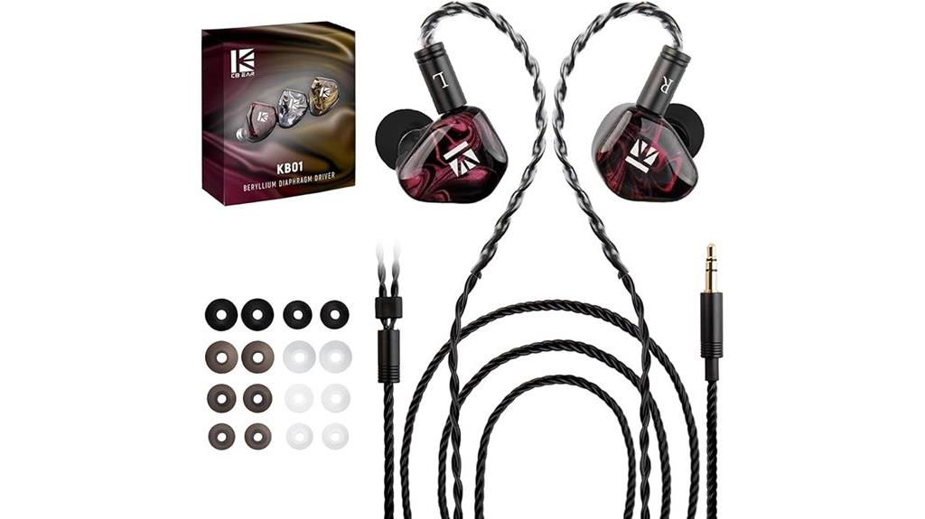 high fidelity beryllium earphones
