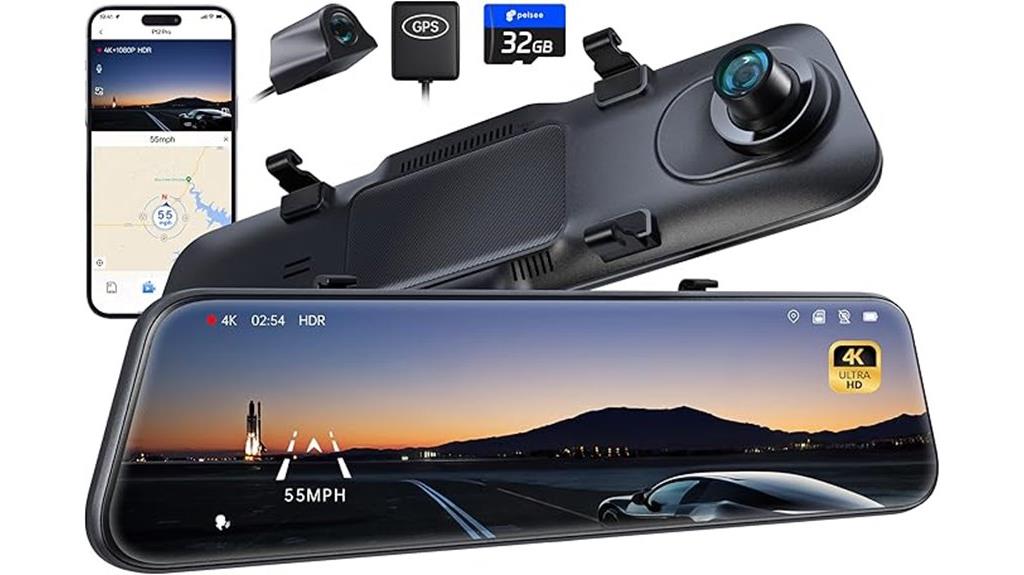 high resolution dual camera dash cam