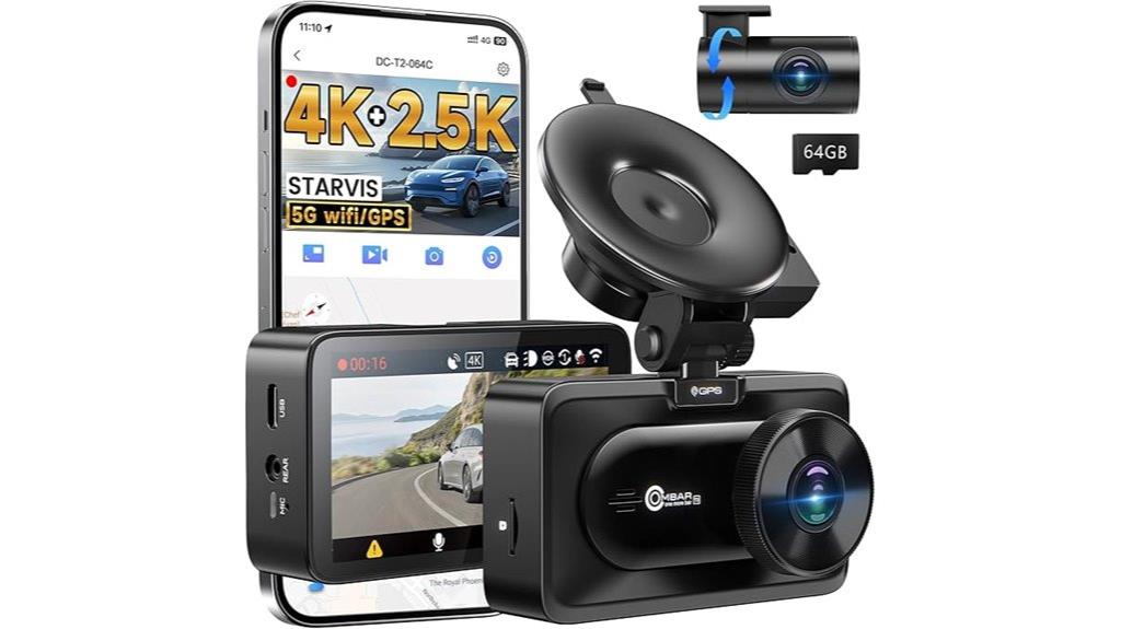 high resolution dual dash cam