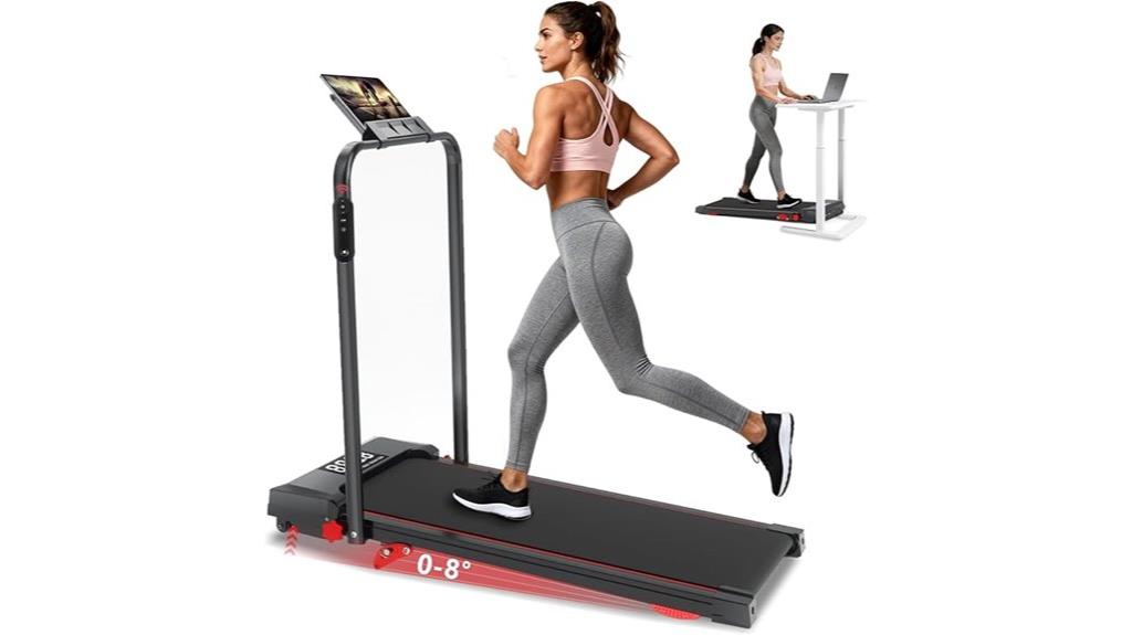 incline walking pad treadmill
