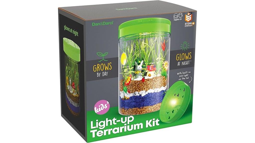 kids illuminated terrarium set
