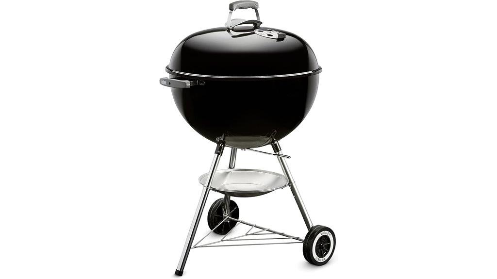 large black outdoor grill