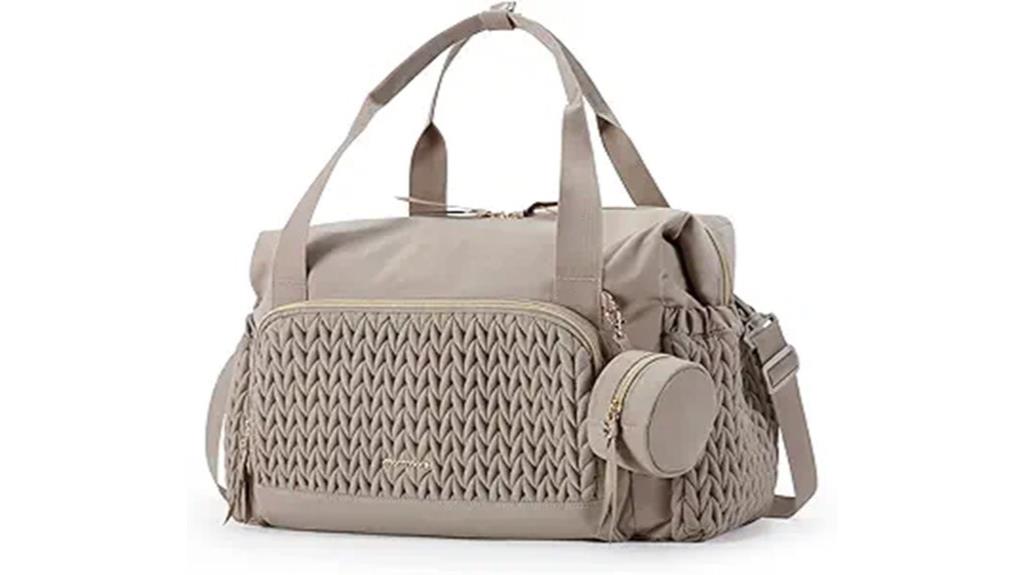large capacity travel diaper bag
