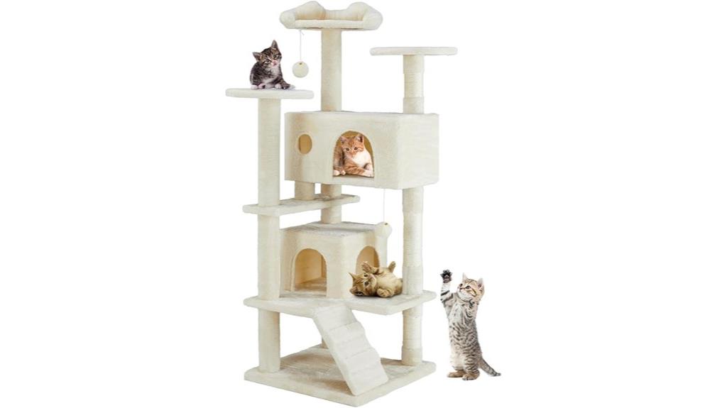 large indoor cat tower