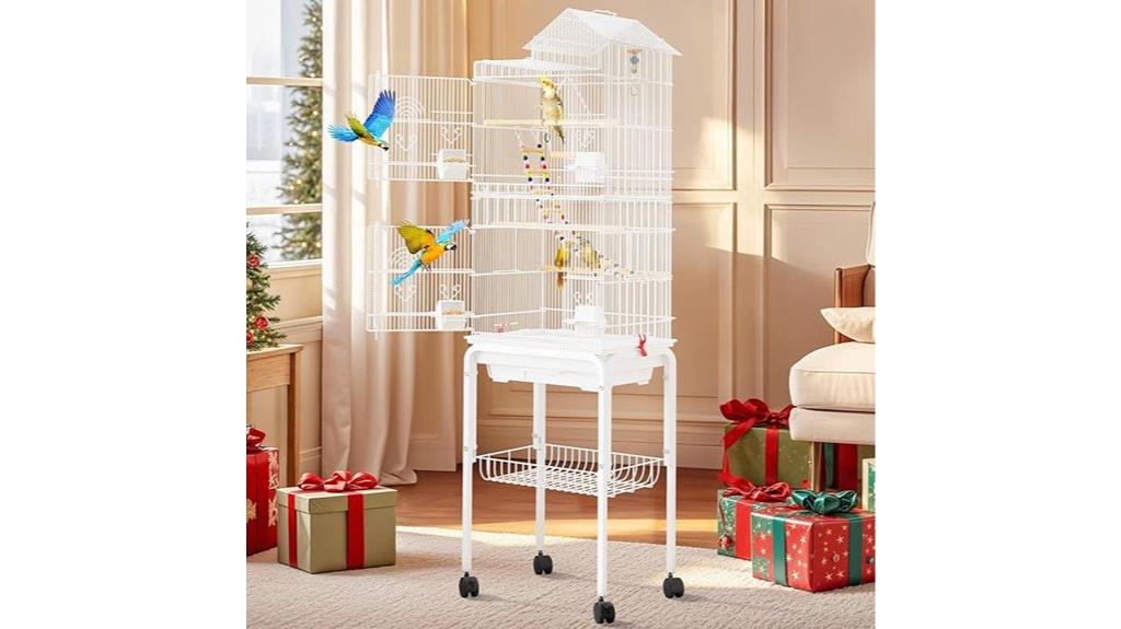 large metal bird cage