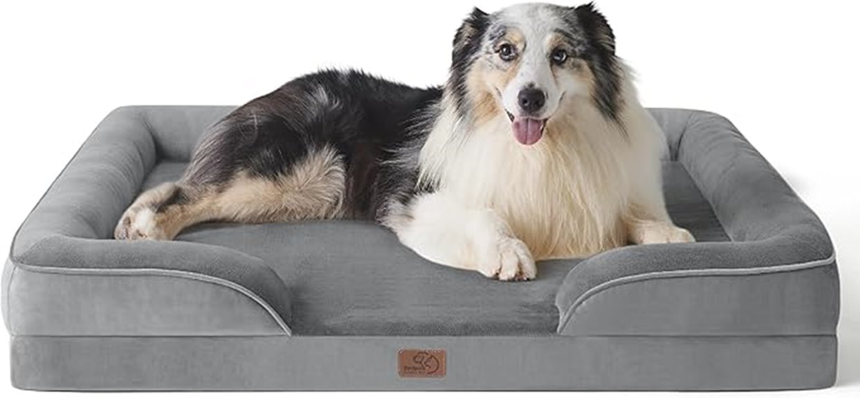 large orthopedic dog bed