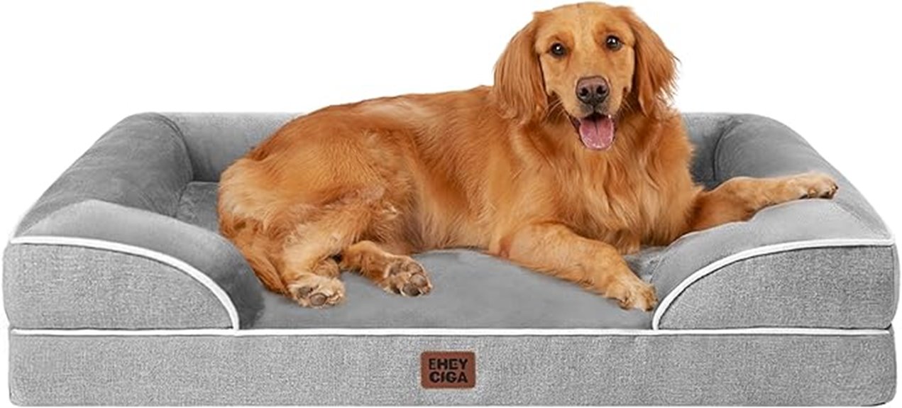 large orthopedic dog bed