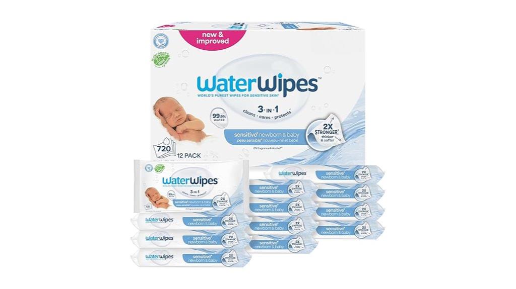 large pack of gentle wipes