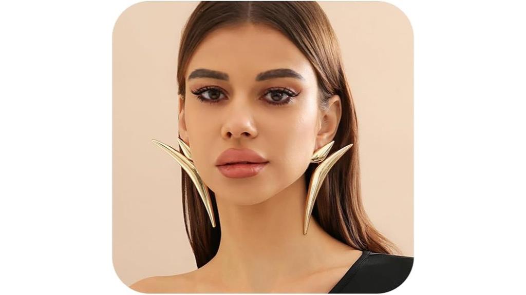 large y2k gold earrings