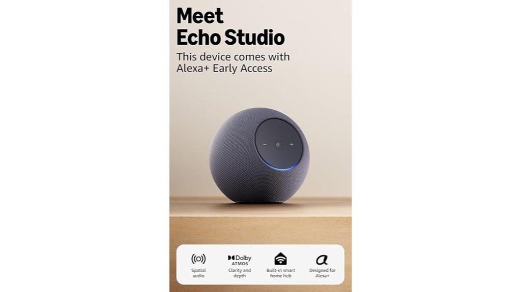 latest echo studio with atmos