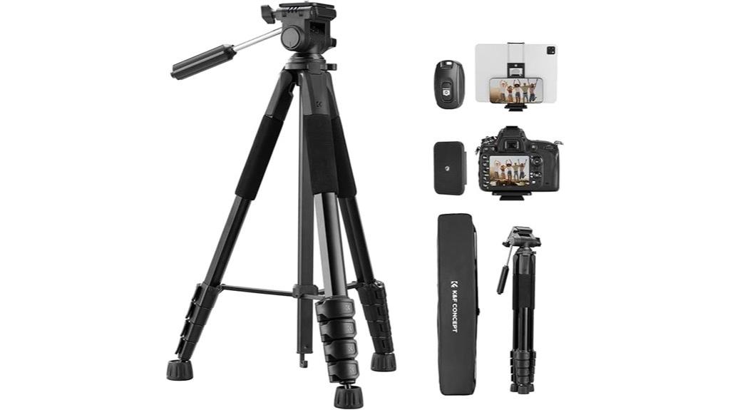 lightweight dslr smartphone tripod