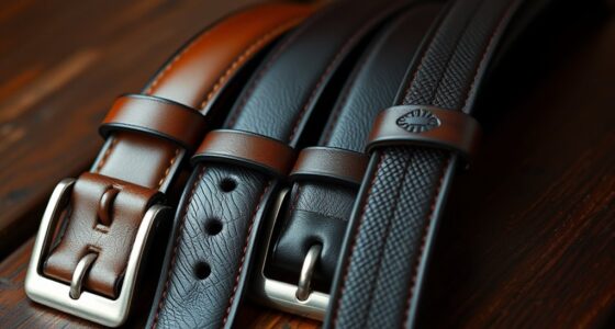 luxurious durable leather belts