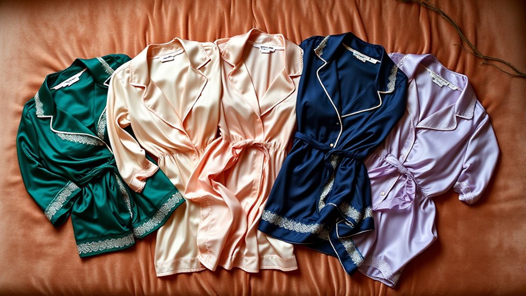 luxurious silk pajama sets