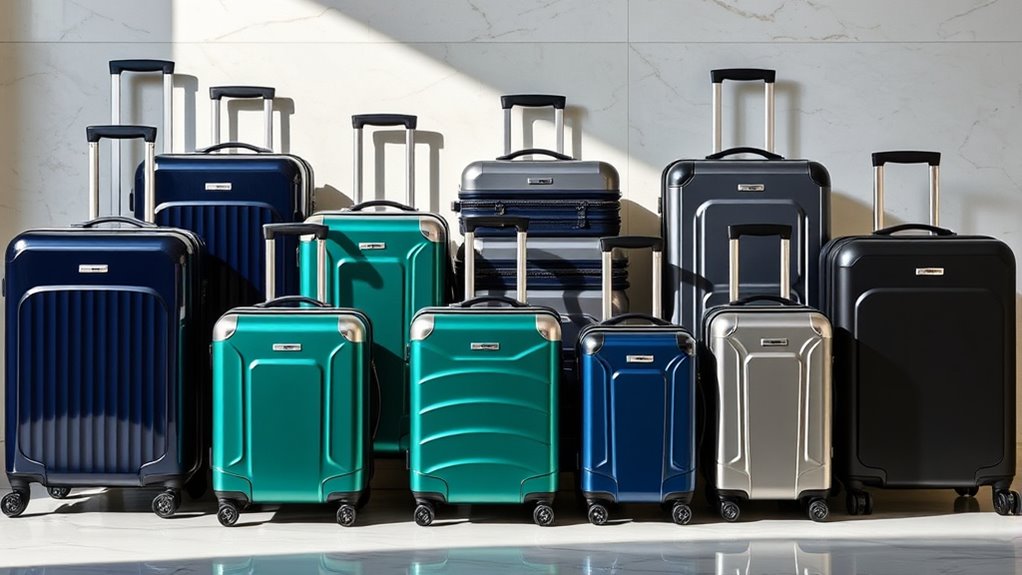 luxury durable suitcase sets