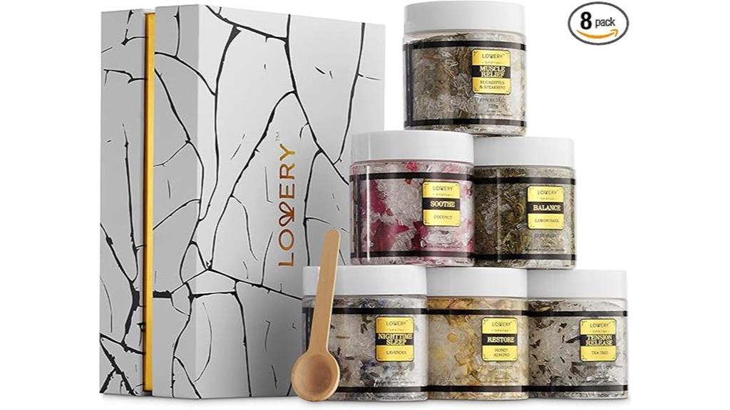 luxury epsom bath salt set