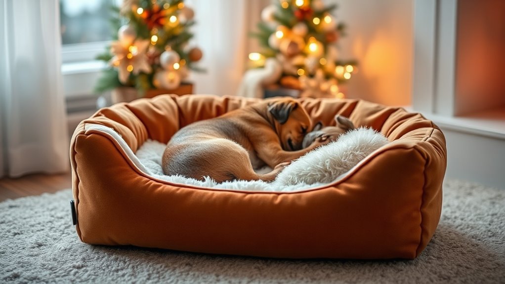 luxury heated pet bed options