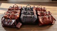 luxury leather travel bags