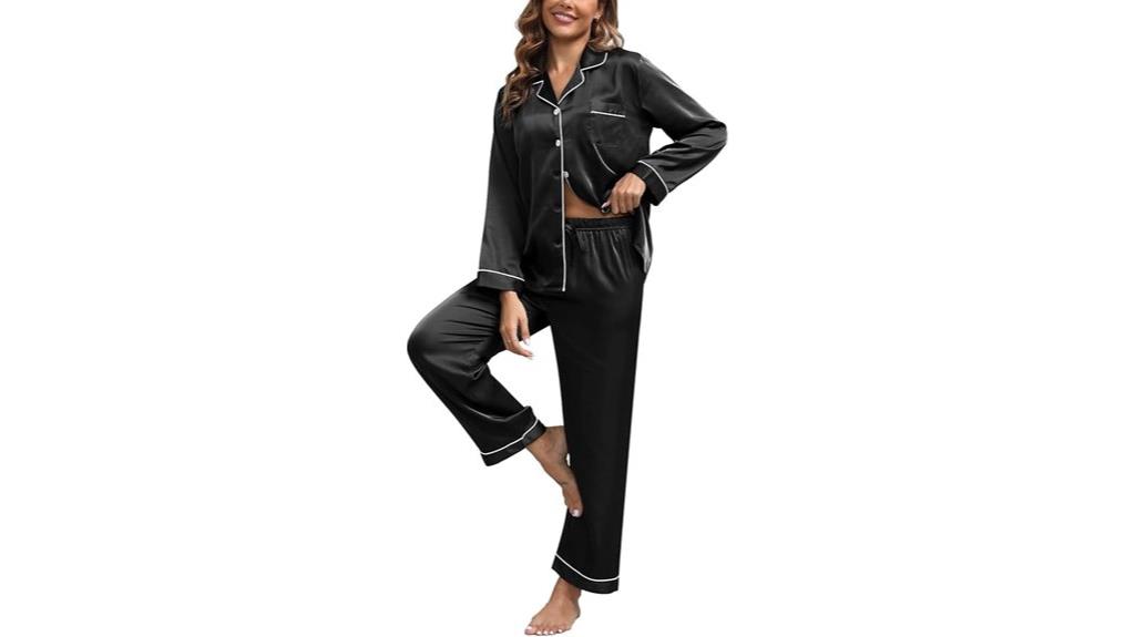 luxury silk pajama set