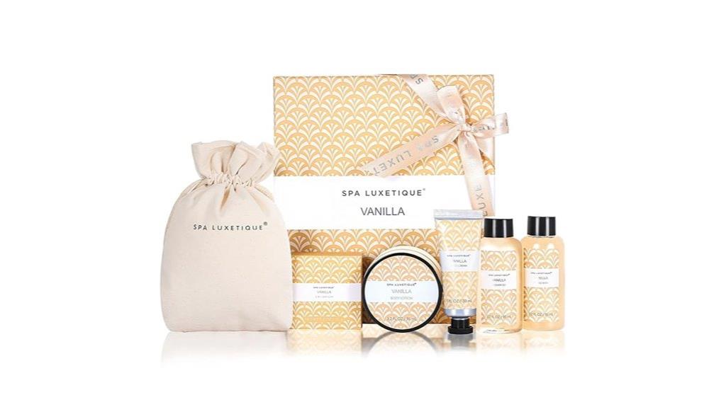 luxury vanilla bath set