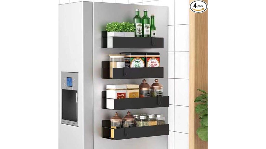 magnetic metal spice rack