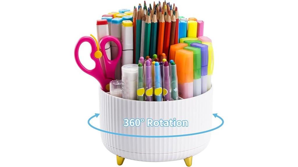 marbrasse 5 compartment desk organizer