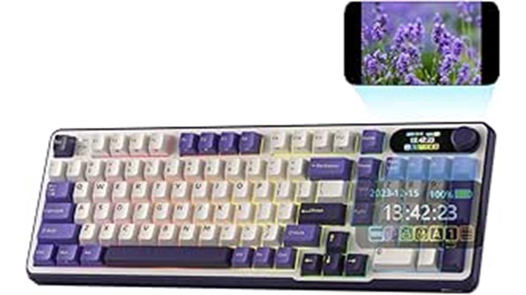 mechanical keyboard with display