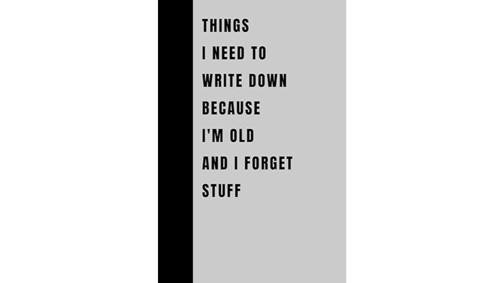 memory aid notebook for seniors