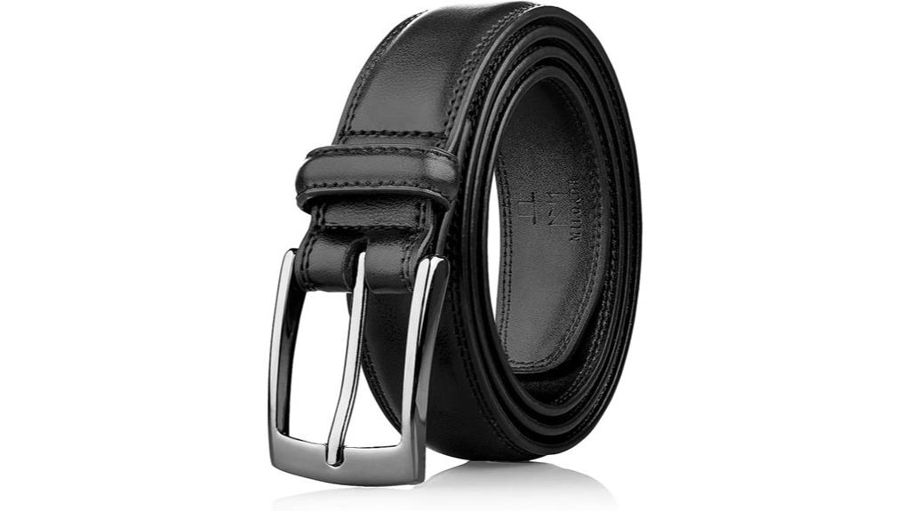 men s leather dress belt