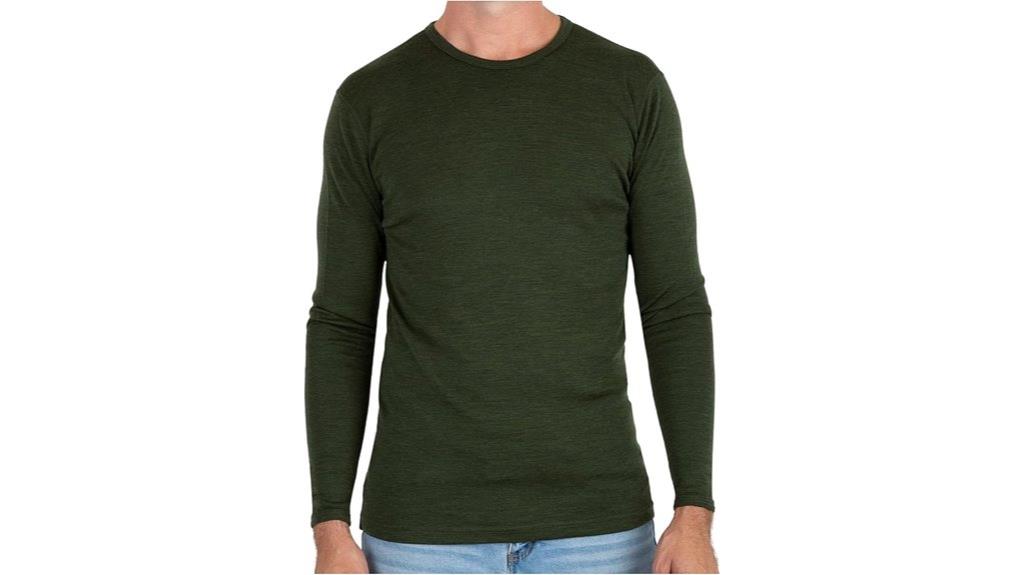 men s merino wool thermal shirt