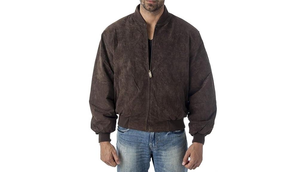 men s suede leather jacket