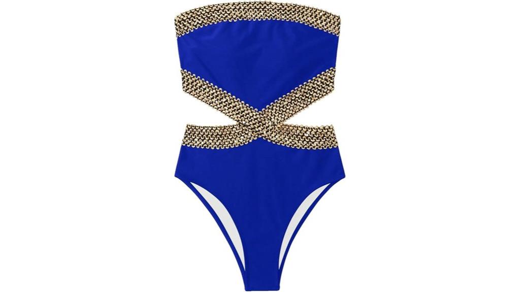 milumia strapless one piece