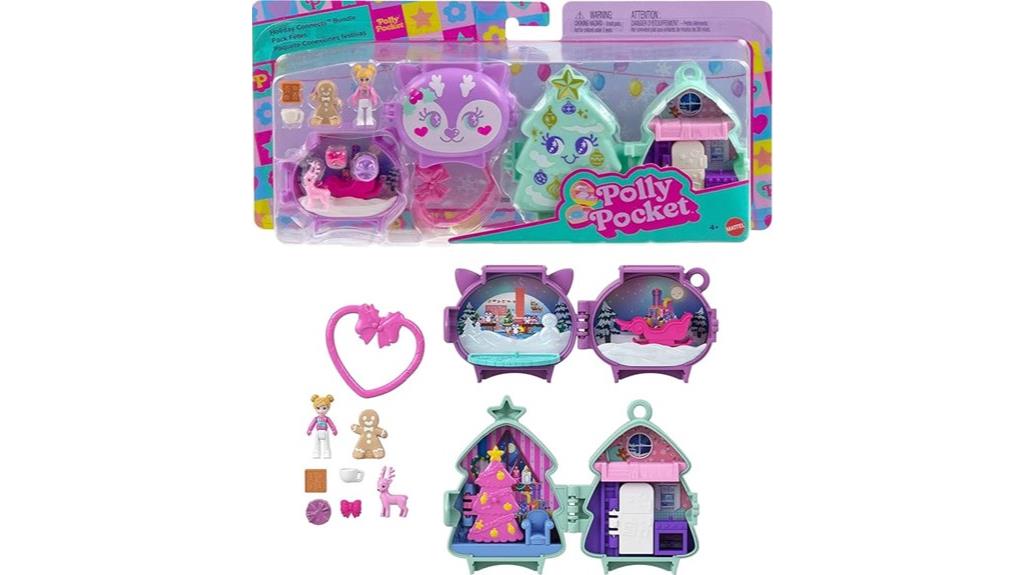 mini polly pocket holiday set