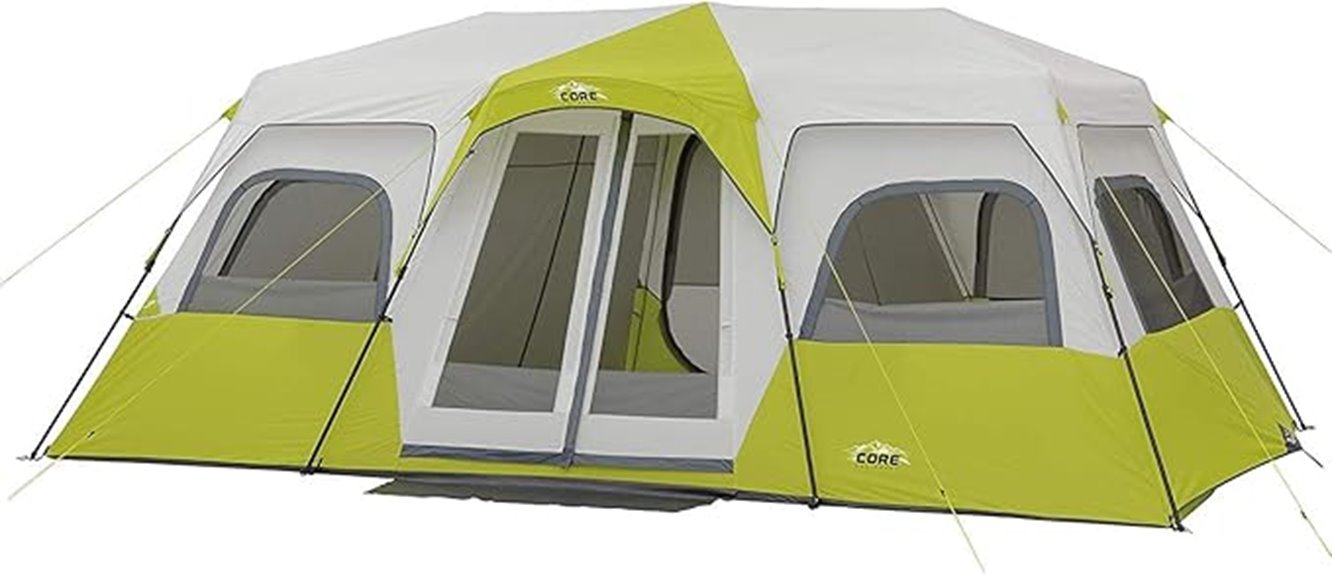 multiple size cabin tents