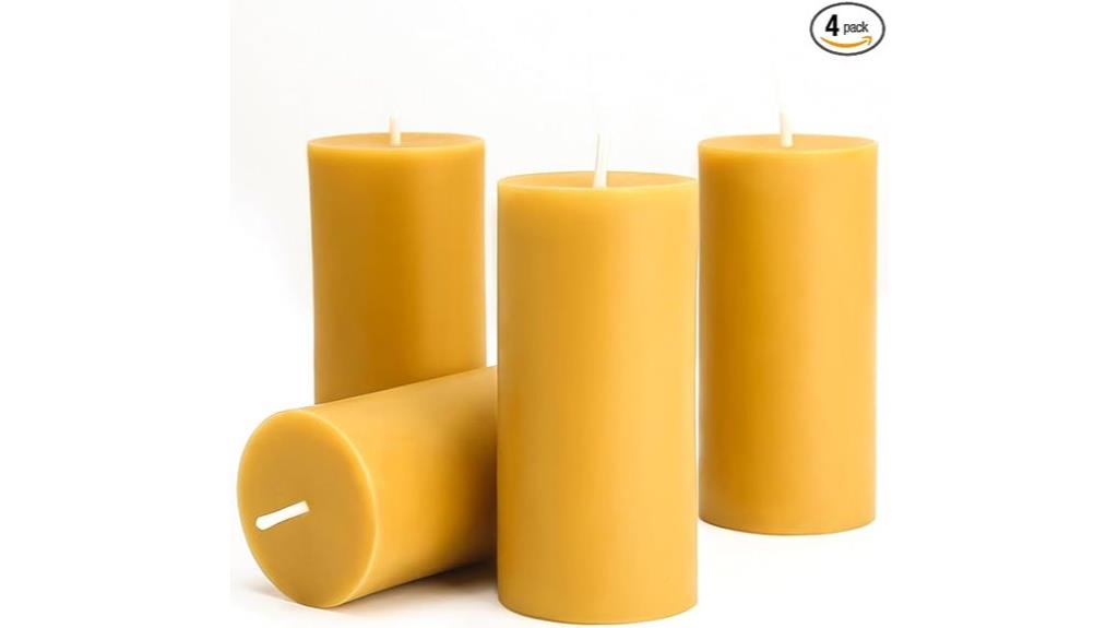 natural beeswax candle set